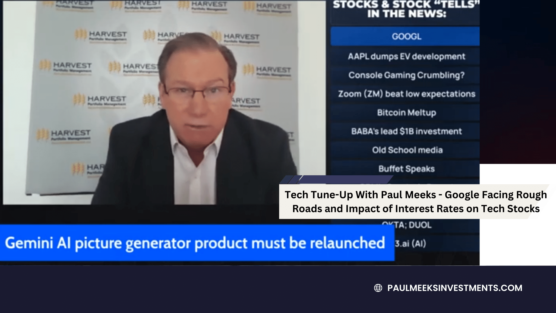 Google Facing Rough Roads and Impact of Interest Rates on Tech Stocks – Tech Tune-Up with Paul Meeks